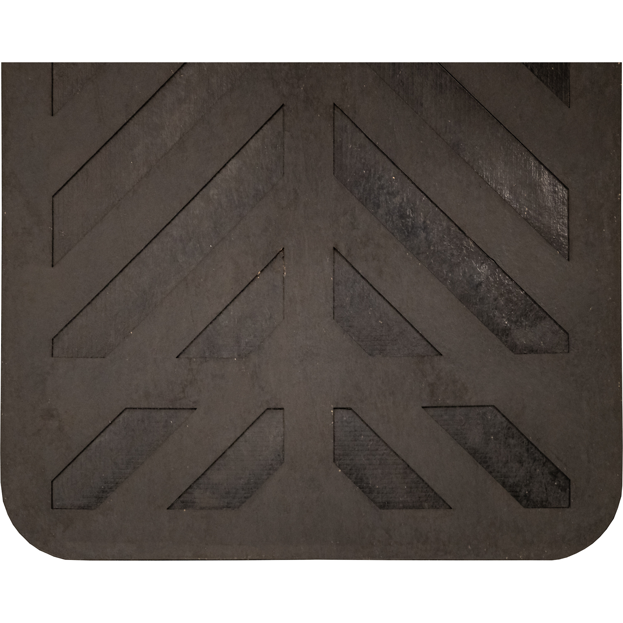 Boomerang Rubber, Heavy Duty Mudflaps Splash Guards 1/4in. Chevron Plus 24in.x36in., Material Rubber, Model# SRI2436C1PL